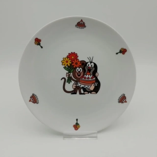 Talíř mělký 21 cm Krteček a myška