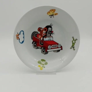 Talíř coupsoup 20 cm Krtek a autíčko
